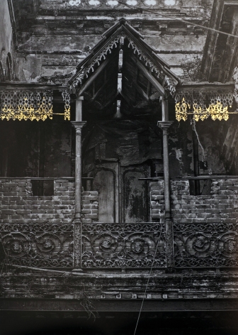 Najmun Nahar Keya   Kintsugi Dhaka (4)  Photograph on archival paper, gold leaf, archival glue  13 x 17 in.  2019