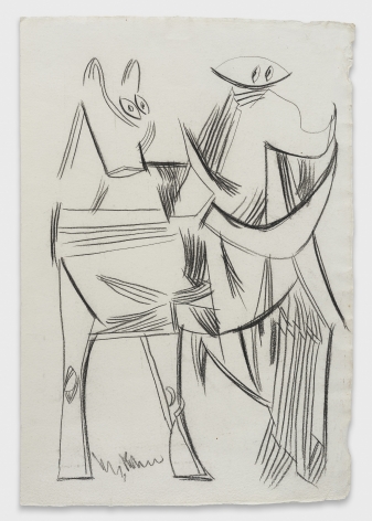Untitled (Abstracted Horse and Figure)
