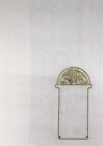 Najmun Nahar Keya  Yume-no-sen (9)  Gas welded brass and gold leaf on Japanese paper, wood, archival glue  16 x 11.5 in.  2019