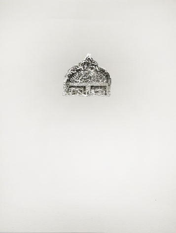 Najmun Nahar Keya  Corinthian Dhaka (3)  Charcoal, graphite, rabbit skin glue, silver, on Fabriano archival paper  11 x 14 in.  2019