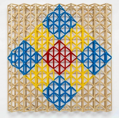 Rasheed Araeen - Red Square Breaking Into Primary Colors
