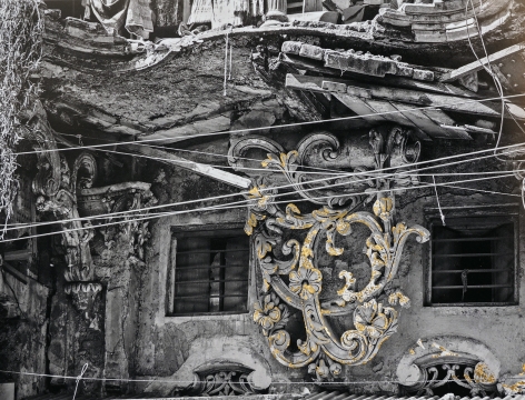 Najmun Nahar Keya   Kintsugi Dhaka (3)  Photograph on archival paper, gold leaf, archival glue  13 x 17 in.  2019
