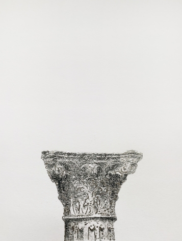 Najmun Nahar Keya  Corinthian Dhaka (20)  Charcoal, graphite, rabbit skin glue, silver, on Fabriano archival paper  11 x 14  2019