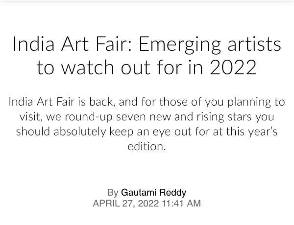 India Art Fair: Emerging artists to watch out for in 2022
